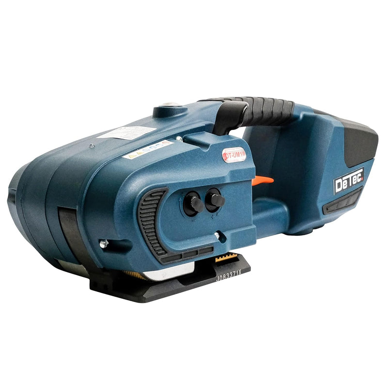DeTec. DT-UM19 Akku-Umreifungsgerät Umreifungsmaschine Paketumreifungsmaschine (Zugstärke: 60-2800N,