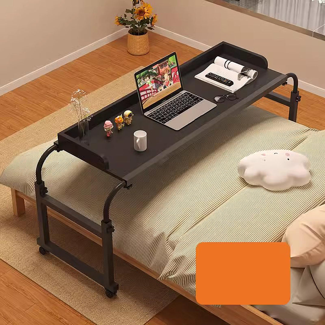 Über-Betttisch auf Rollen Höhenverstellbar/Breitenverstellbar Overbed Table Mobiler Schreibtisch Pfl