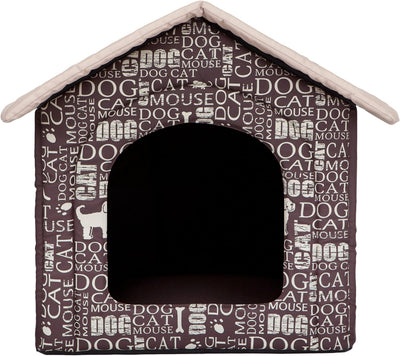 HobbyDog Hundehöhle Wörter Katzenhöhle Hundehütte Hundebett Katzenbett S-XL (L 52x46cm)