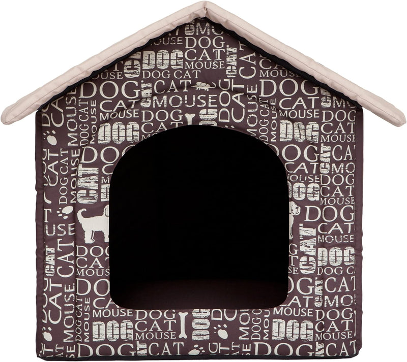 HobbyDog Hundehöhle Wörter Katzenhöhle Hundehütte Hundebett Katzenbett S-XL (XL 60x55cm)