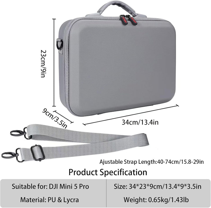 Mini 5 Pro Tragetasche, tragbare Aufbewahrungstasche, Schutzhülle für unterwegs für DJI Mini 5 Pro F