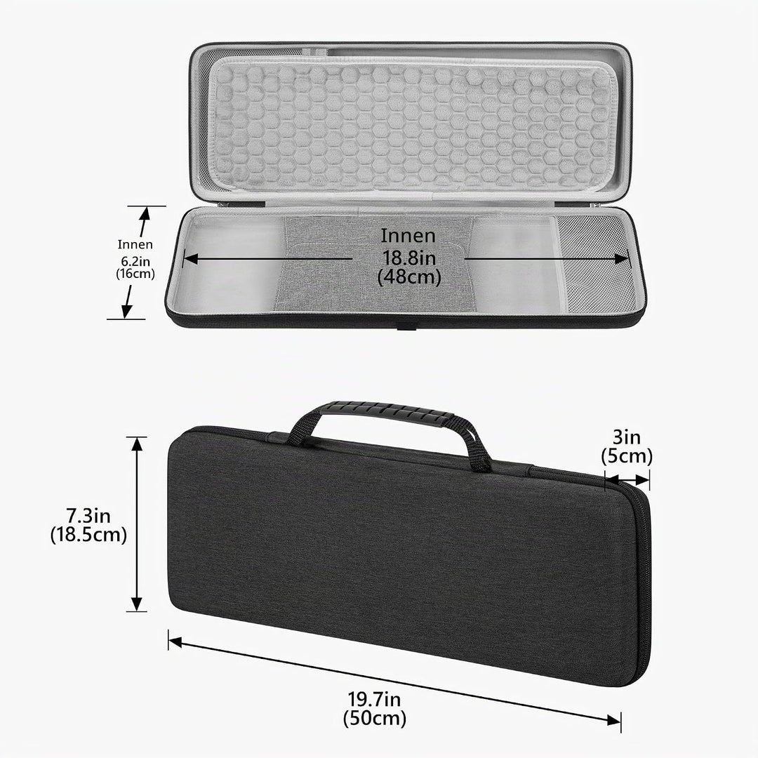 Geekria Tastatur und Maus Combo TKL Hülle, Hartschalen-Reisetasche für 80% kompakte 87-Tasten-Comput