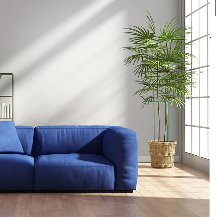 KAZITOO 4 Stück grosse 60cm hohe Bogen Pflanze Stützpfähle, 4mm starker Metallgarten unterstützt grü