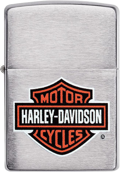 Zippo Harley Davidson H-D - Chrome brushed Klassisches Logo, Klassisches Logo