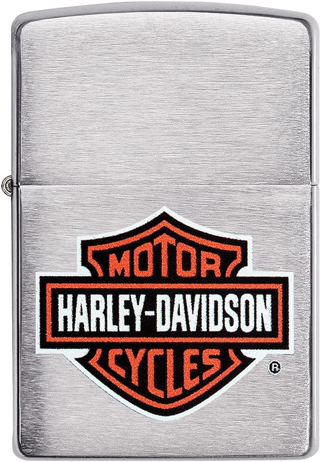 Zippo Harley Davidson H-D - Chrome brushed Klassisches Logo, Klassisches Logo