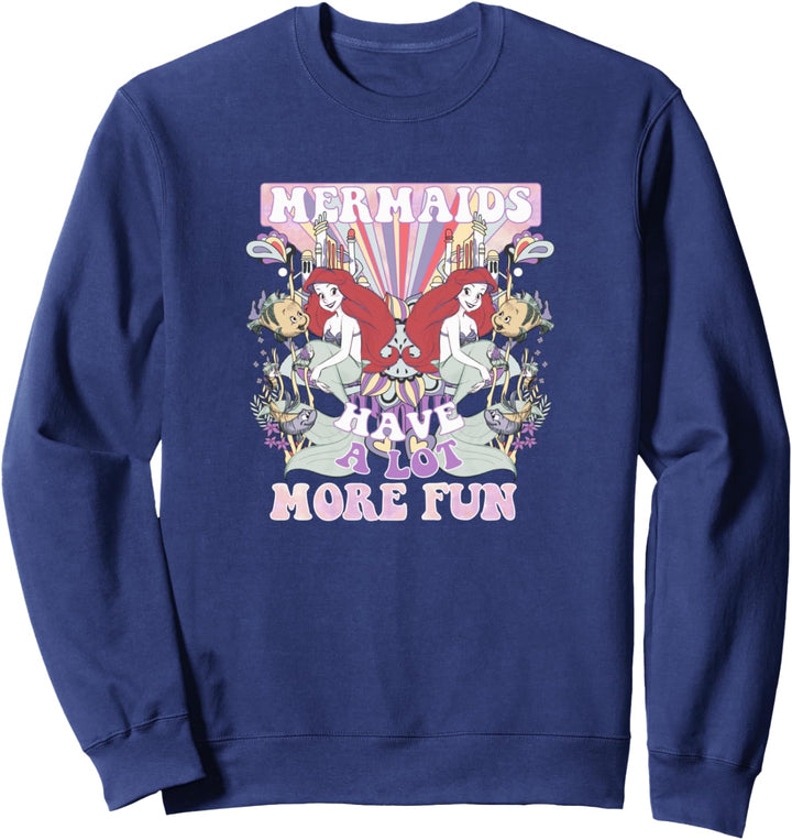 Disney The Little Mermaid Psychedelic Mermaids Have More Fun Sweatshirt