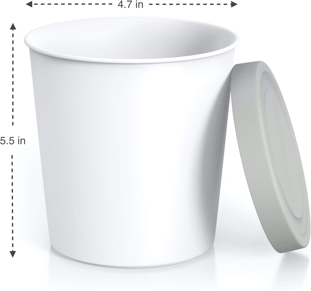 BALCI Hochwertige Eiscreme-Behälter (2 Stück, je 1 Quart), perfekte Gefrierschrank-Aufbewahrungsbehä