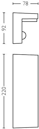 Philips myGarden Bustan LED Wandaussenleuchte, 9W, Anthrazit Anthrazit 4000 Kelvin Wandleuchte mit B