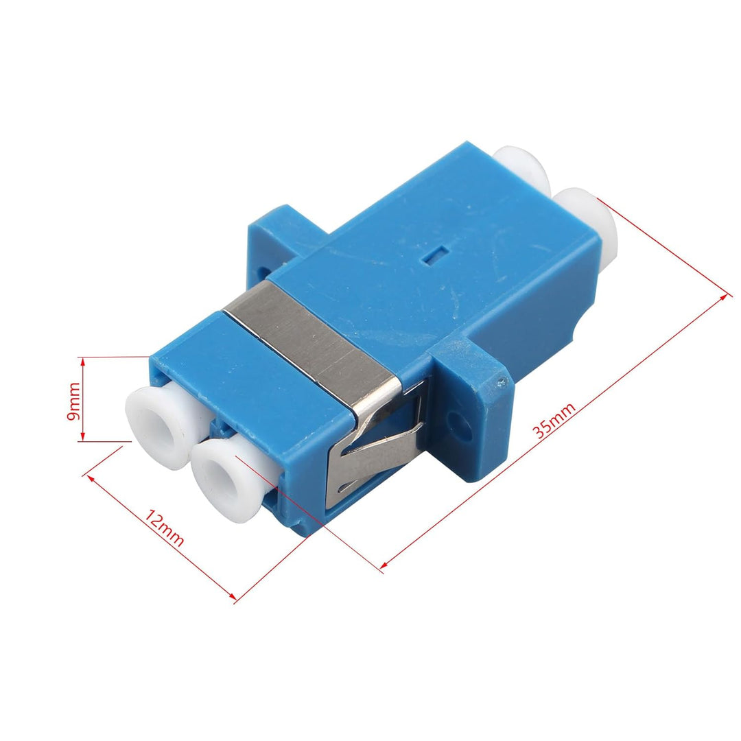 Jopto Glasfaser Adapter LC auf LC UPC Duplex Glasfaserkoppler Netzwerk Internetanschluss Kupplung (B