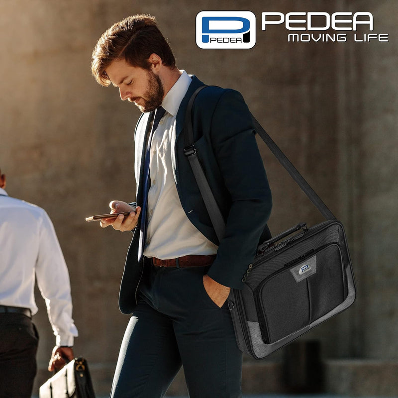 PEDEA Laptoptasche "Premium" Notebook-Tasche bis 13,3 Zoll (33,8 cm) Umhängetasche mit Schultergurt