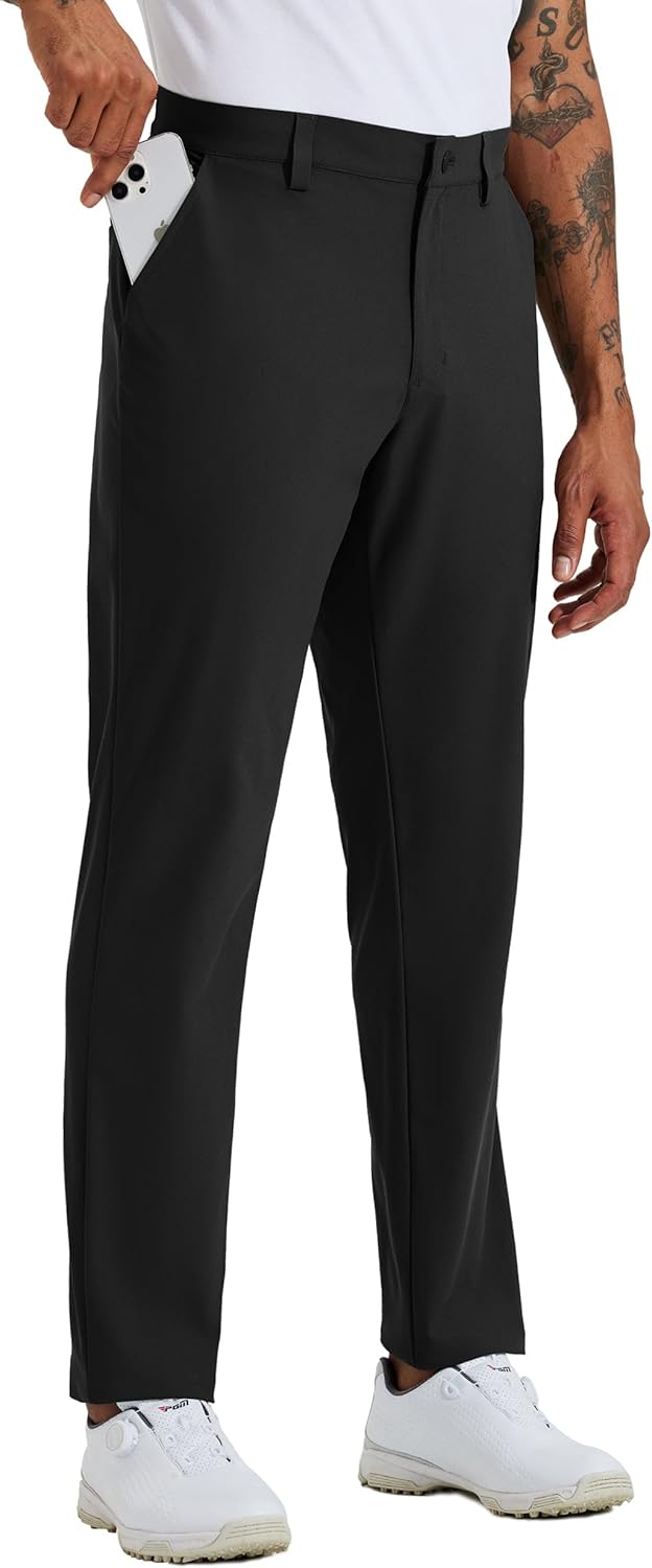 WILLIT Herren Golfhosen Stretch Kleid Hosen Slim Fit Schnelltrockner Casual Arbeitshose Stretchhose