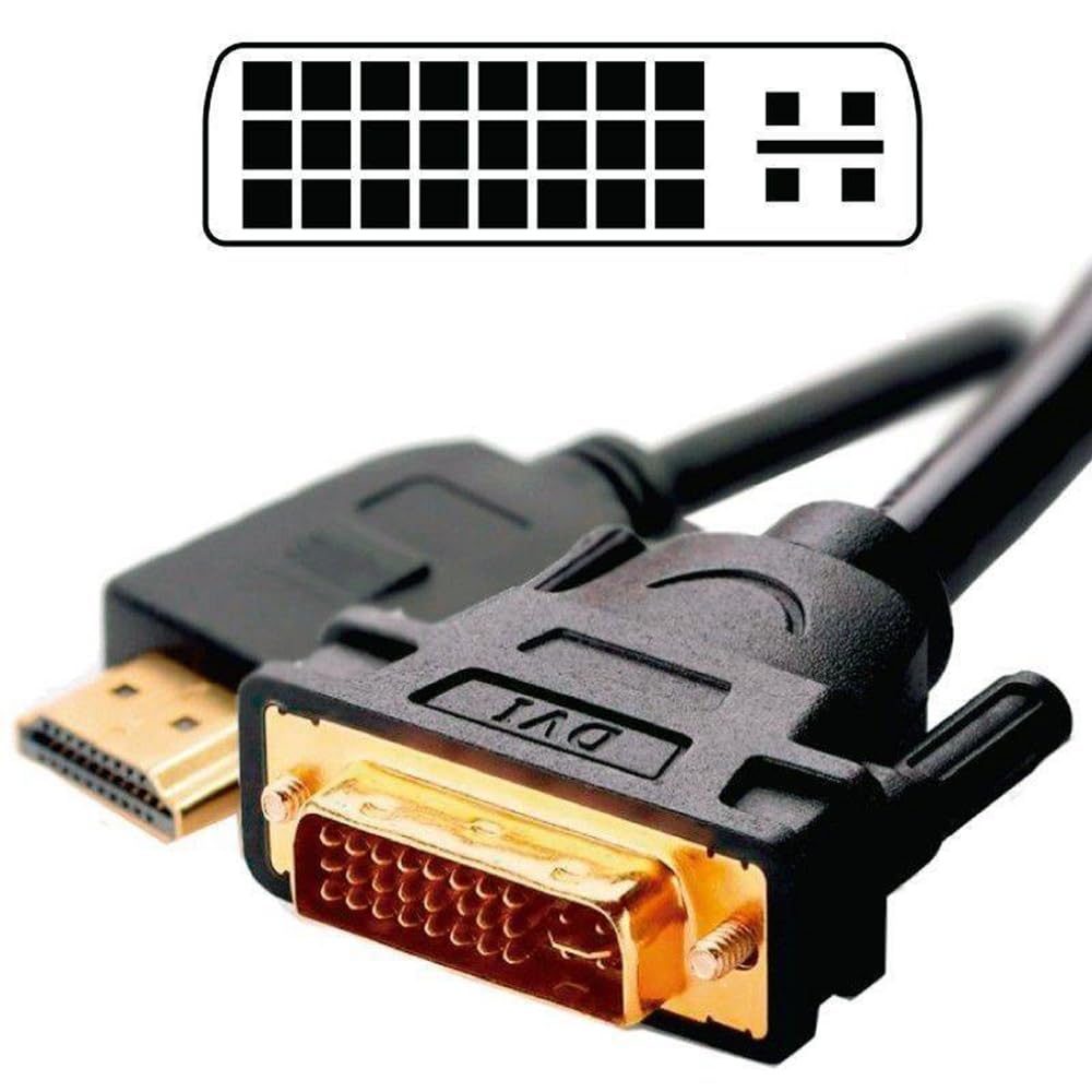 KALEA-INFORMATIQUE DVI MALE (DVI-I DUAL LINK 24+5) auf HDMI MALE (19 PUNKTE) Kabel. Länge des Kabels