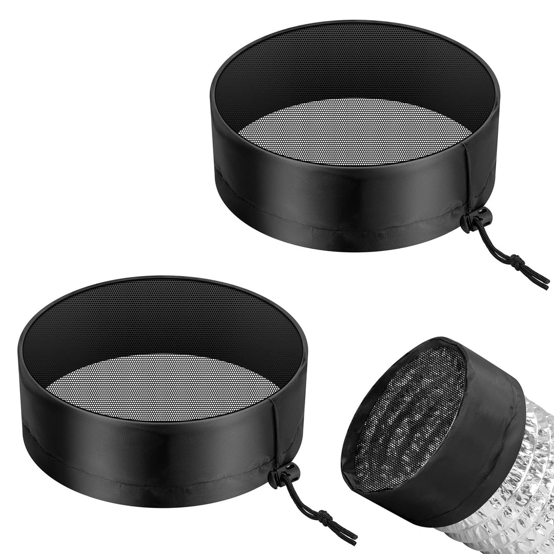 VIVOSUN 2 Stück Wachstumszelt-Entlüftungsabdeckung, 10,2 cm/15,2 cm/20,3 cm Kanalfilterabdeckung mit