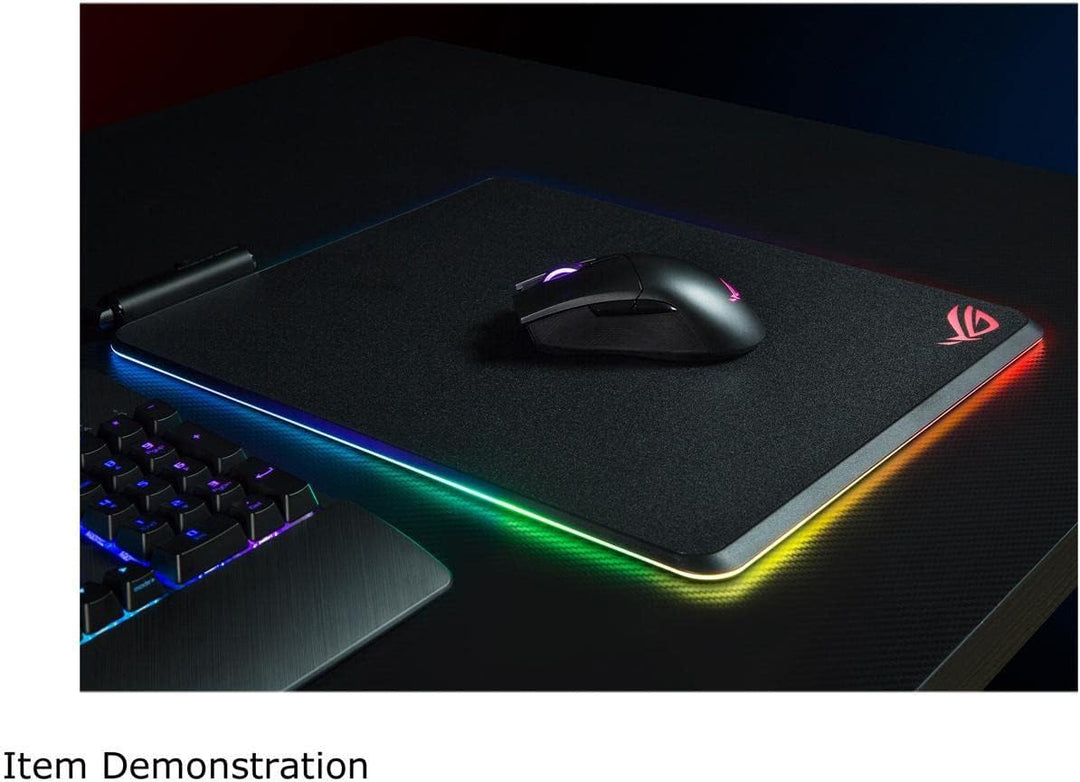 ASUS ROG Balteus Vertikales Gaming-Mauspad mit Harter, mikrotexturierter Gaming-Oberfläche, USB-Pass