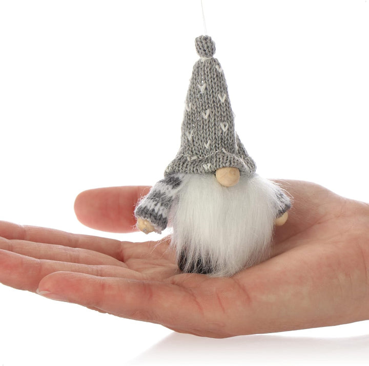 com-four® 12x Premium Weihnachtsbaum-Anhänger Wichtel - Wichtelfiguren-Anhänger als Geschenkanhänger