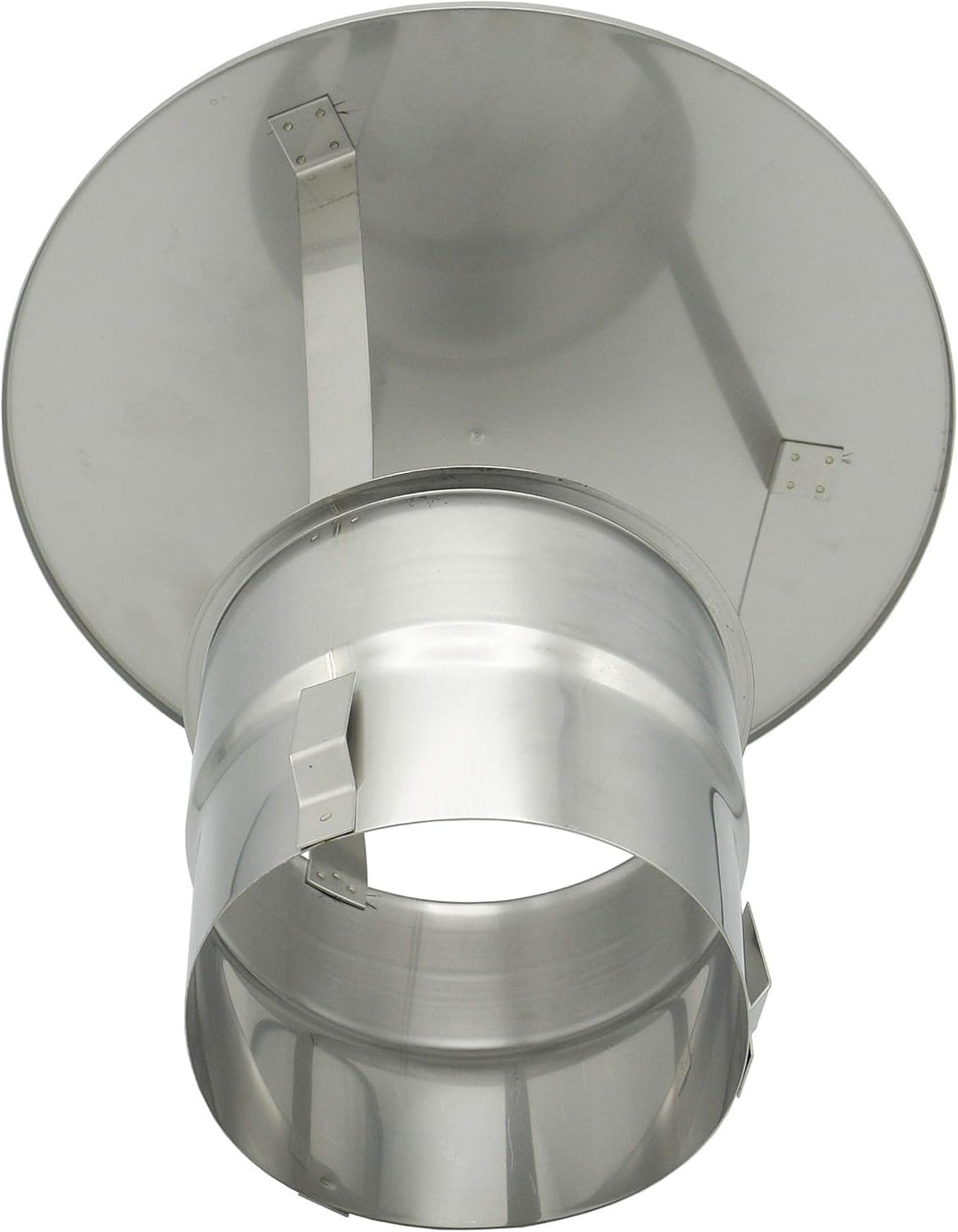 Regen-Haube mit Einschub und Funkenschutz 130mm Kaminhut aus Edelstahl mit Spannfedern ohne Werkzeug