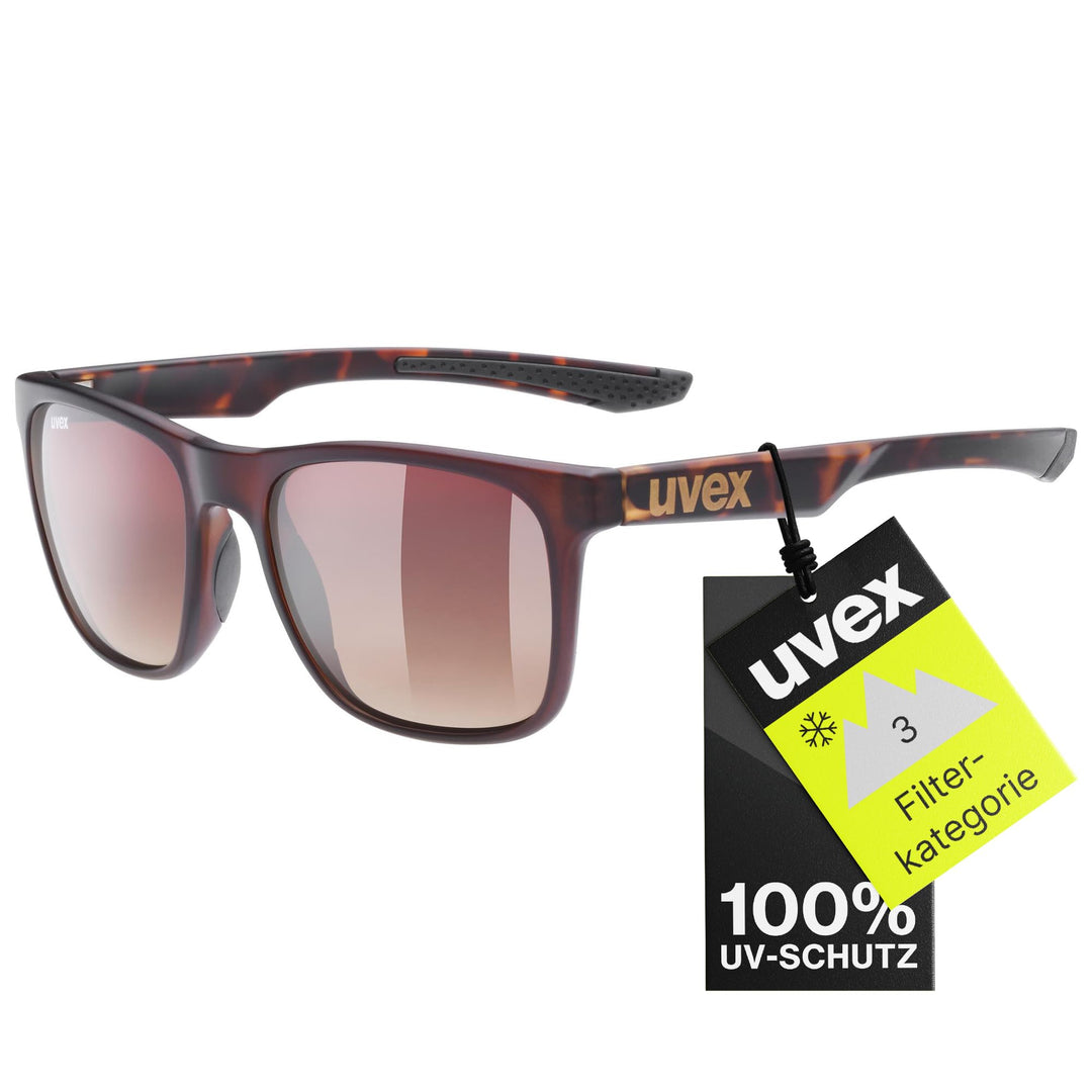 uvex Unisex – Erwachsene, LGL 42 Sonnenbrille, havanna matt/brown, one size