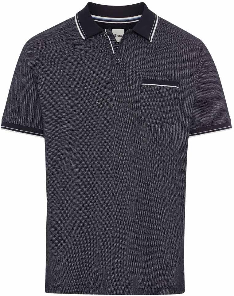BRAX Kurzarm Polohemd Poloshirt Paddy Pique Beige XS 23 Navy, XS 23 Navy