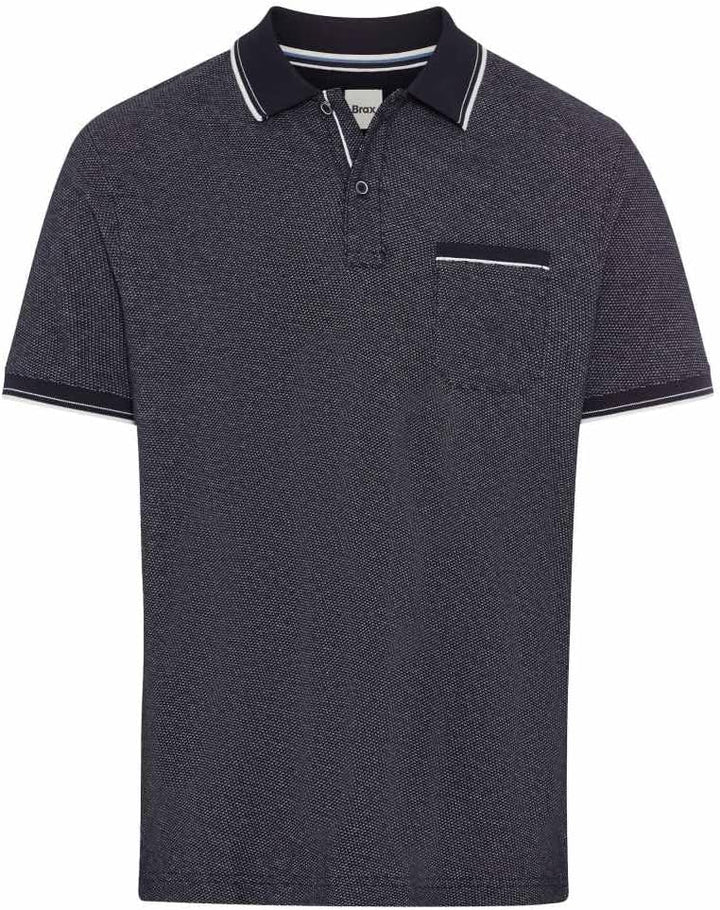 BRAX Kurzarm Polohemd Poloshirt Paddy Pique Beige XS 23 Navy, XS 23 Navy