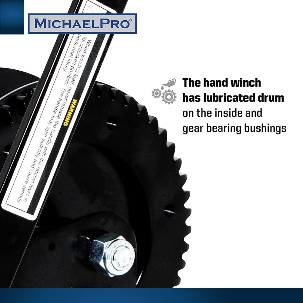 MichaelPro MP009061 Handseilwinde - 1875-kg Seilwinde