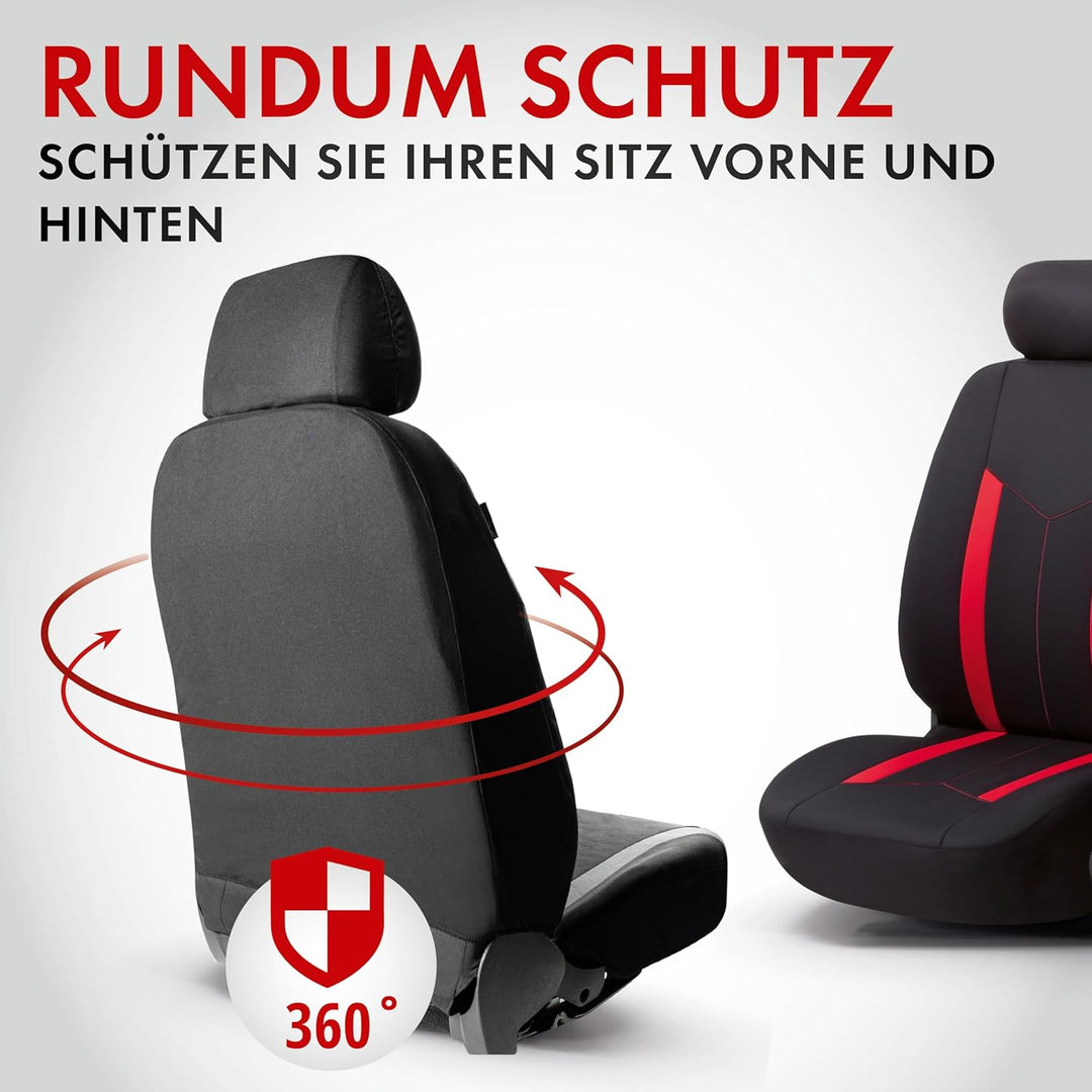 Walser Auto-Sitzbezug Komplettset Hastings, Schonbezüge-Auto, Komplettset, 2 Vordersitzbezüge, 1 Rüc