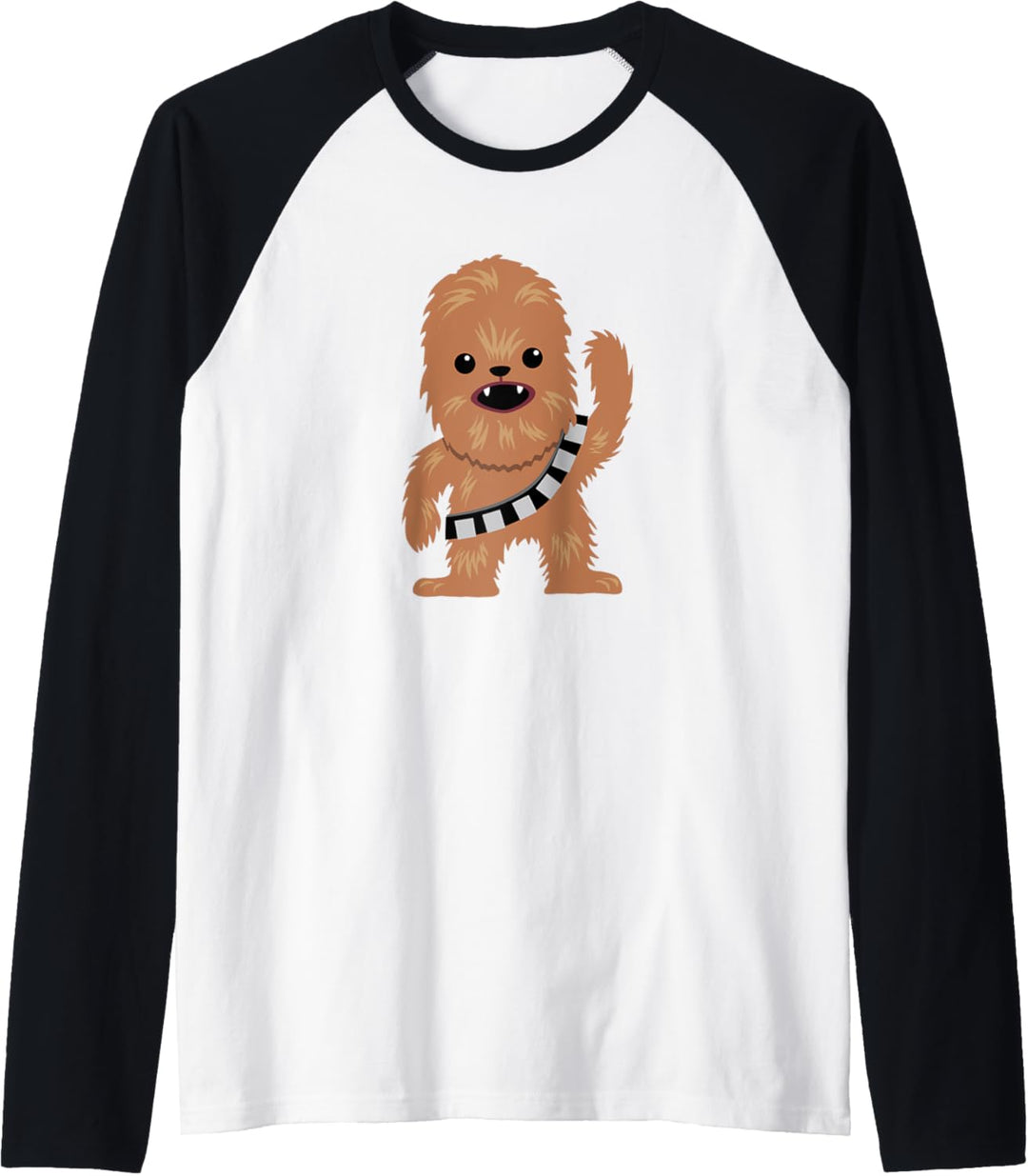 Star Wars Chewbacca Chewie Cartoon Standing Wave Raglan