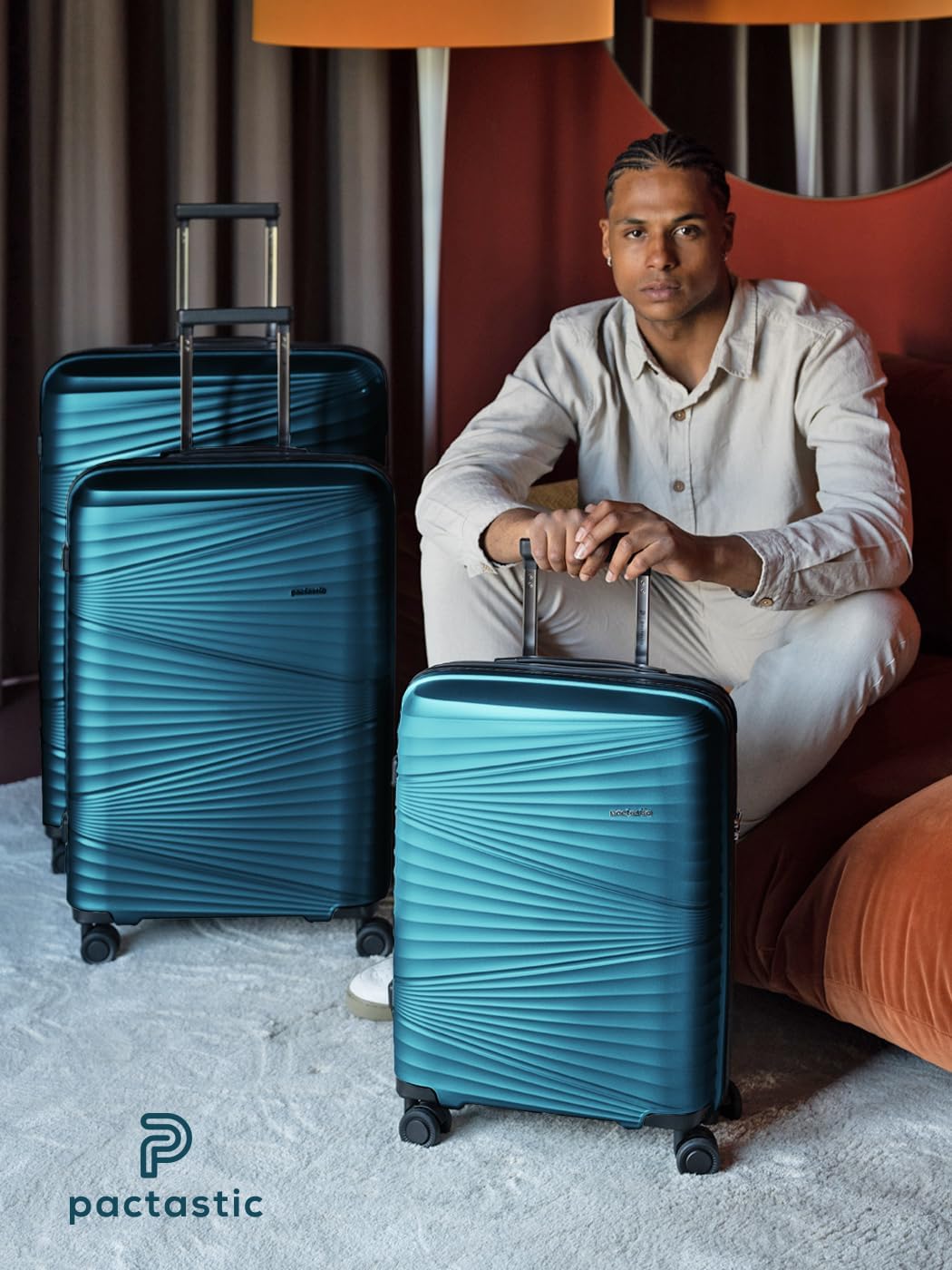 Pactastic Collection 02 Ultraleicht Hartschalen Check-in Koffer | Mittelgrosser Trolley 45 x 25 x 67