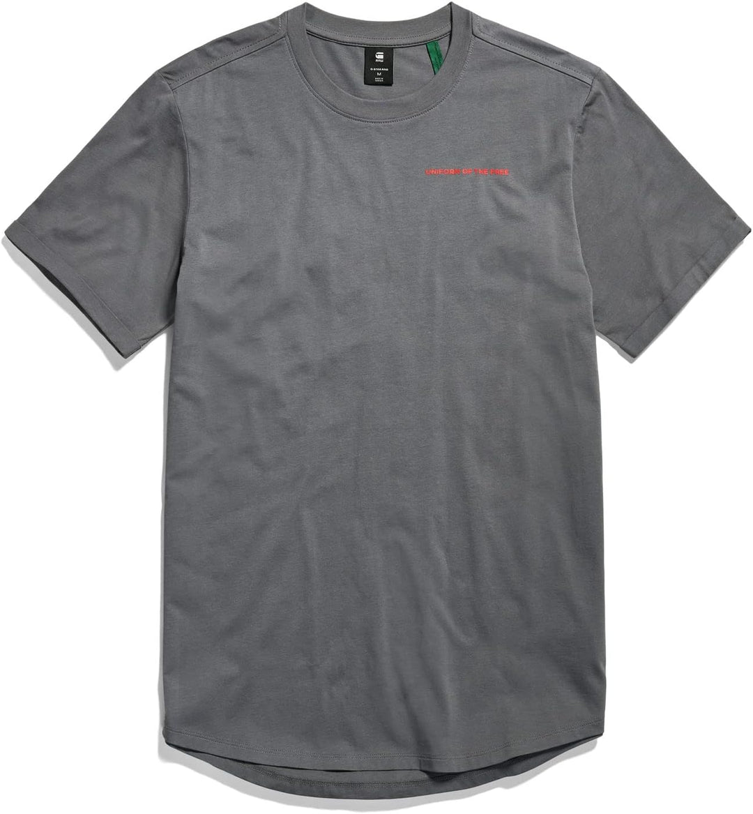 G-STAR RAW Herren Lash Back Text T-Shirts XS Grau (Granite D22815-336-1468), XS Grau (Granite D22815