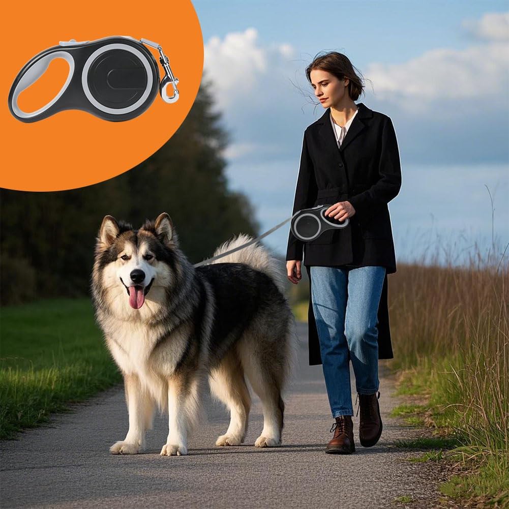 Aomig Rollleine für Hunde Hundeleine für Kleine Grosse Hunde 360° Verhedderungsfreier Ausziehbar mit