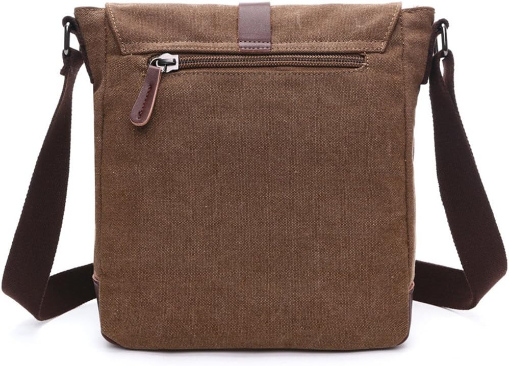 LOSMILE Herren Umhängetasche Schultertasche 16 Zoll Kuriertasche Canvas Laptop Tasche Messenger Bag