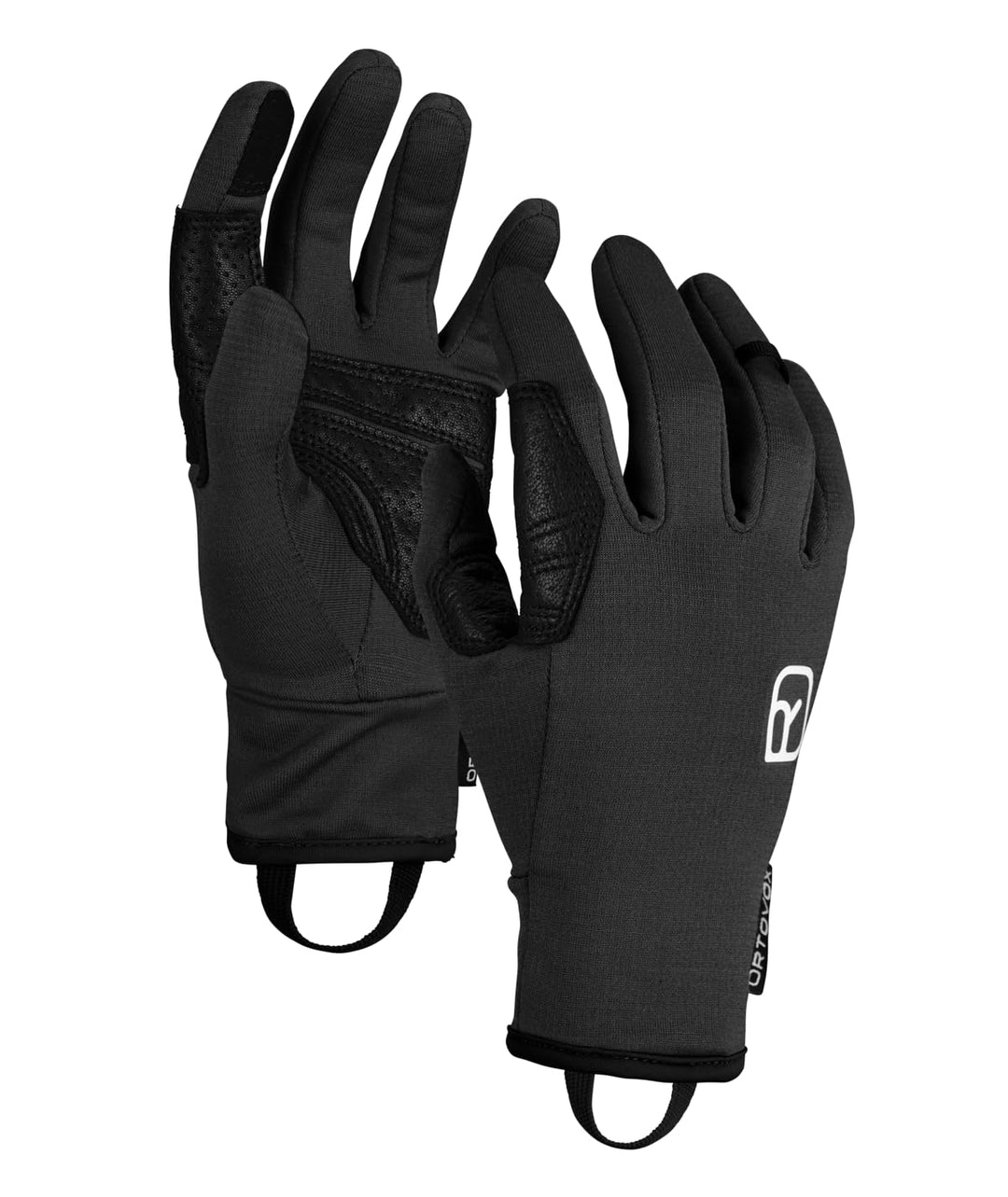ORTOVOX Fleece Light Glove W - Leichter Fleece-Handschuh mit Smart-Finger und Leder-Handinnenseite f
