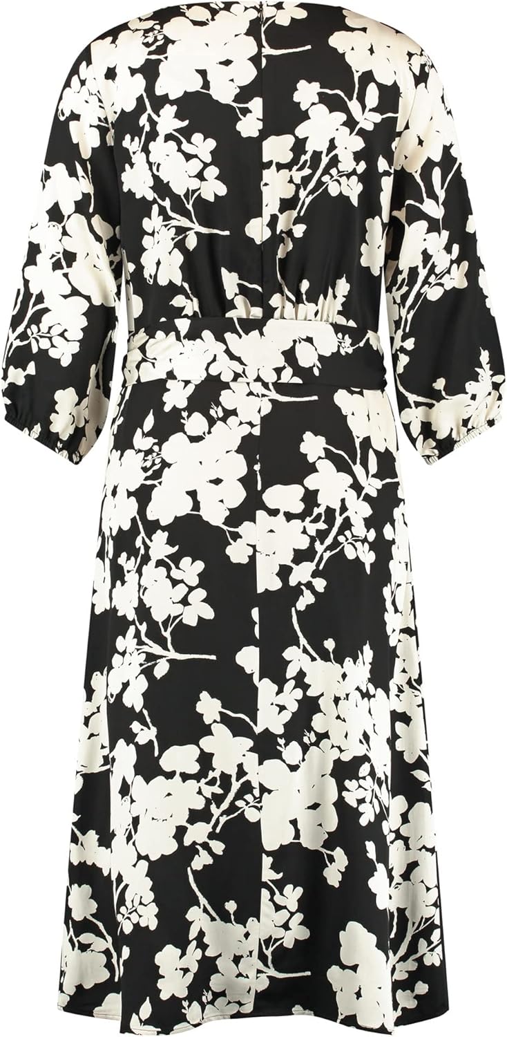 Taifun Damen Kleid 34 Schwarz Gemustert, 34 Schwarz Gemustert