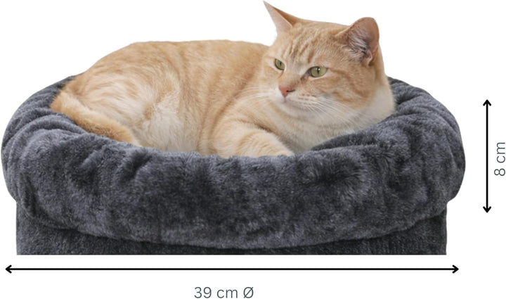 nanook Katzenbett Liegemulde Katzenliege Schlafplatz als Kratztonnen Erweiterung Ergänzung anthrazit