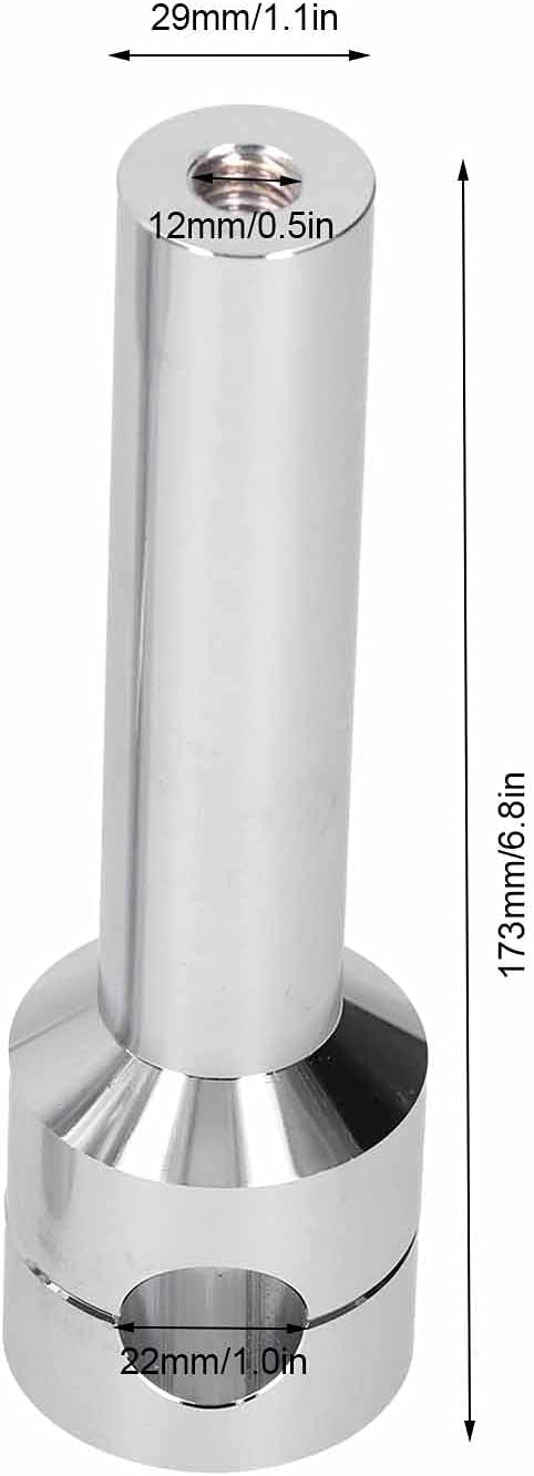 1 Paar Motorrad Lenker Riser 22mm Runde Lenkererhöhungen Universal Chrom Aluminiumlegierung Aufzug L