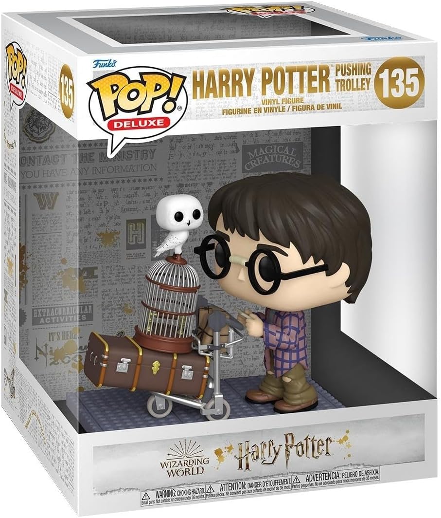 Funko 57360 POP Deluxe: Harry Potter Anniversary- Harry Pushing Trolley