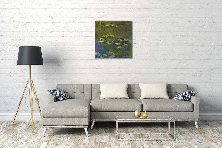 Printed Paintings Leinwand (60x60cm): Claude Monet - Der Seerosenteich 60x60 cm, 60x60 cm
