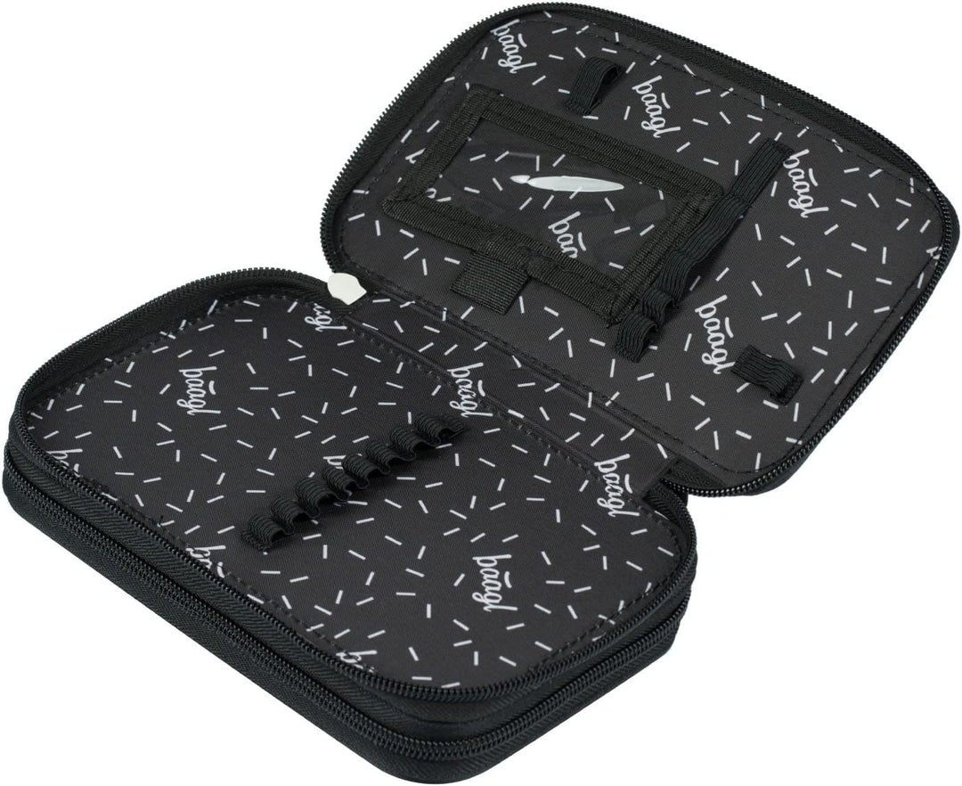Baagl Schulranzen Jungen Set 3 Teilig, Shelly Hartschalen Schultasche ab 1. Klasse, Ergonomische Gru
