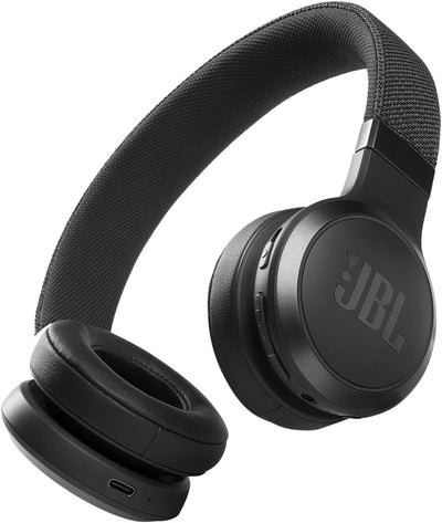 JBL Live 460NC kabelloser On-Ear Bluetooth-Kopfhörer in Schwarz – Mit Noise-Cancelling und Sprachass