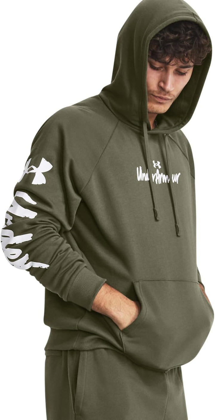 Under Armour Rival Graphic Hoody Training Herren XS (390) Marine Od Green/White, XS (390) Marine Od