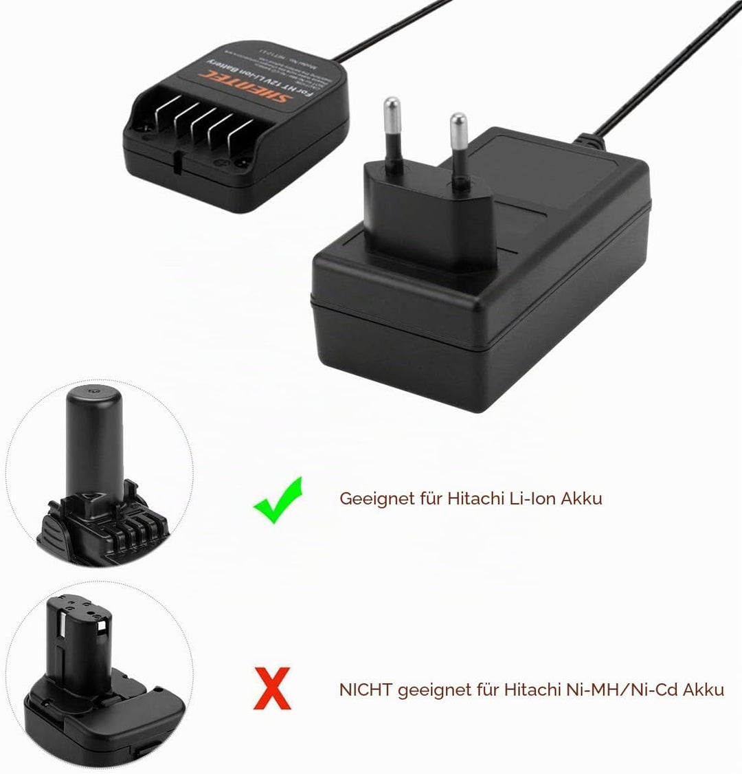 Shentec 10,8V-12V Li-Ionen Ladegeräte Für Hitachi BCL1015 329369 329370 329371 329389 331065 Einschu