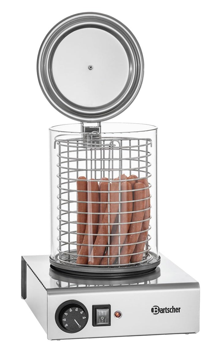 Bartscher a120401 Dampfgarer für Hot Dog 1000 W Edelstahl Maschine für Hot Dog