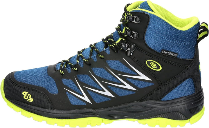 Brütting Herren Norwalk High Traillaufschuh 39 EU Blau Schwarz Lemon, 39 EU Blau Schwarz Lemon