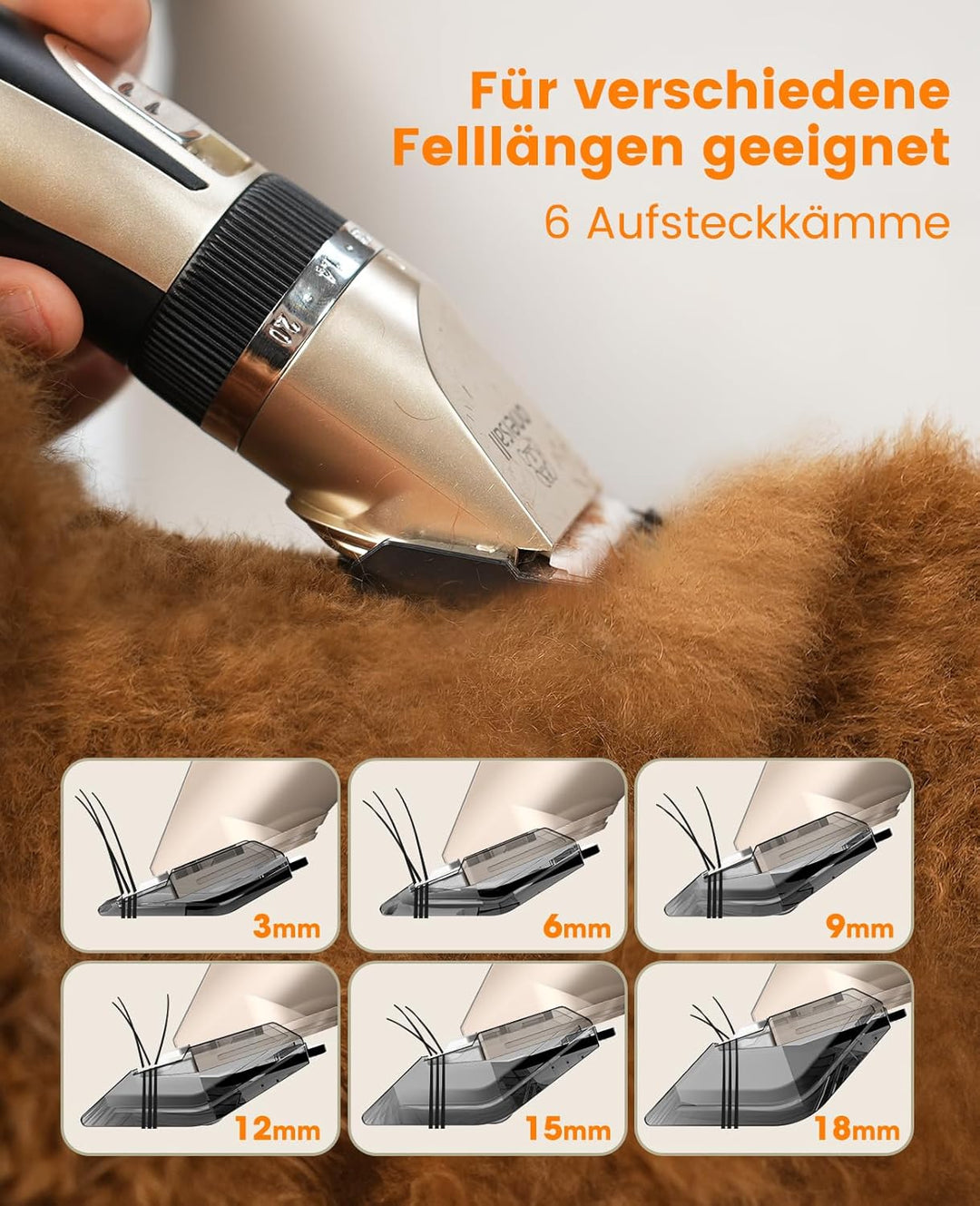 oneisall Hundeschermaschine und Hundepfoten Trimmer Set Leise 2-in-1 Katze Tierhaarschneidemaschine