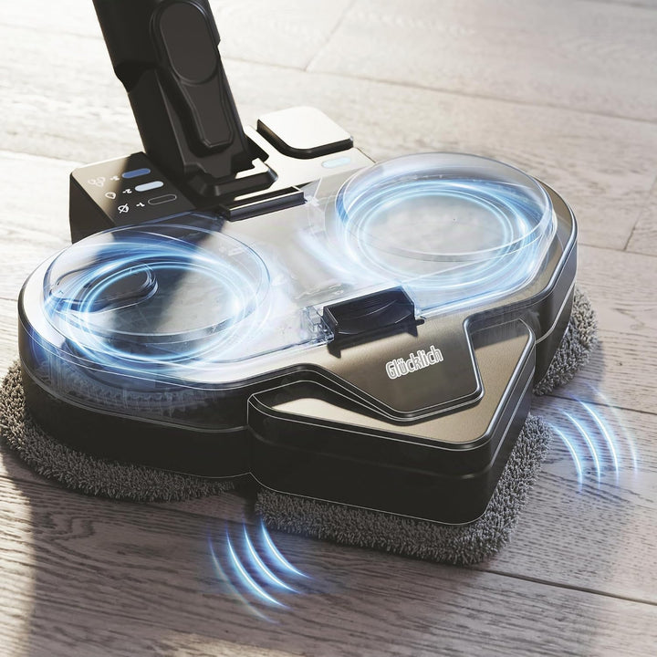 Hoover Akku-Stabstaubsauger mit Hydro-Moppaufsatz, hohe Saugkraft, Anti-Twist gegen verhedderte Haar