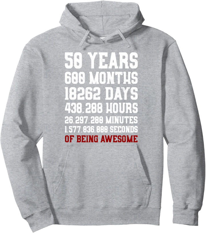 50 Years of being awesome 50. Geburtstag Pullover Hoodie