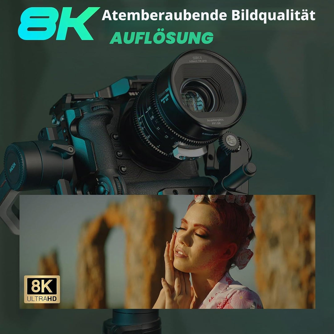 SIRUI 35mm T2.9 1.6X Vollformat anamorphes Cine Prime Objektiv Objektive Lens Lenses Modell Venus 35