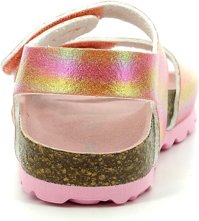 Kickers Unisex Kinder Summerkro Sandale, Rose Rainbow