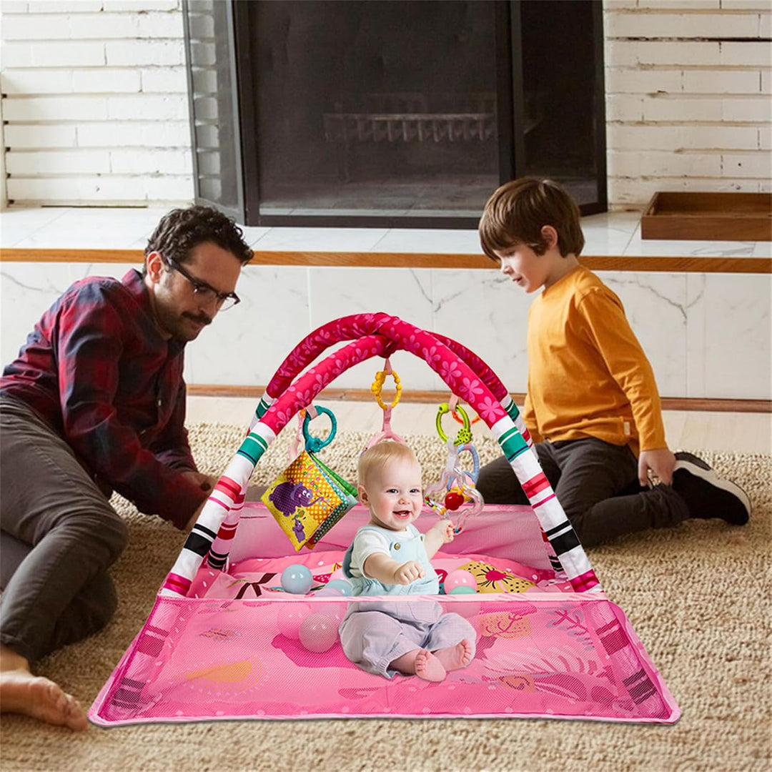 Homewell Spielebogen Babies, Spielmatte Baby Mit 18 Ozeanbällen, Baby Play Mat Mit Abnehmbaren Spiel