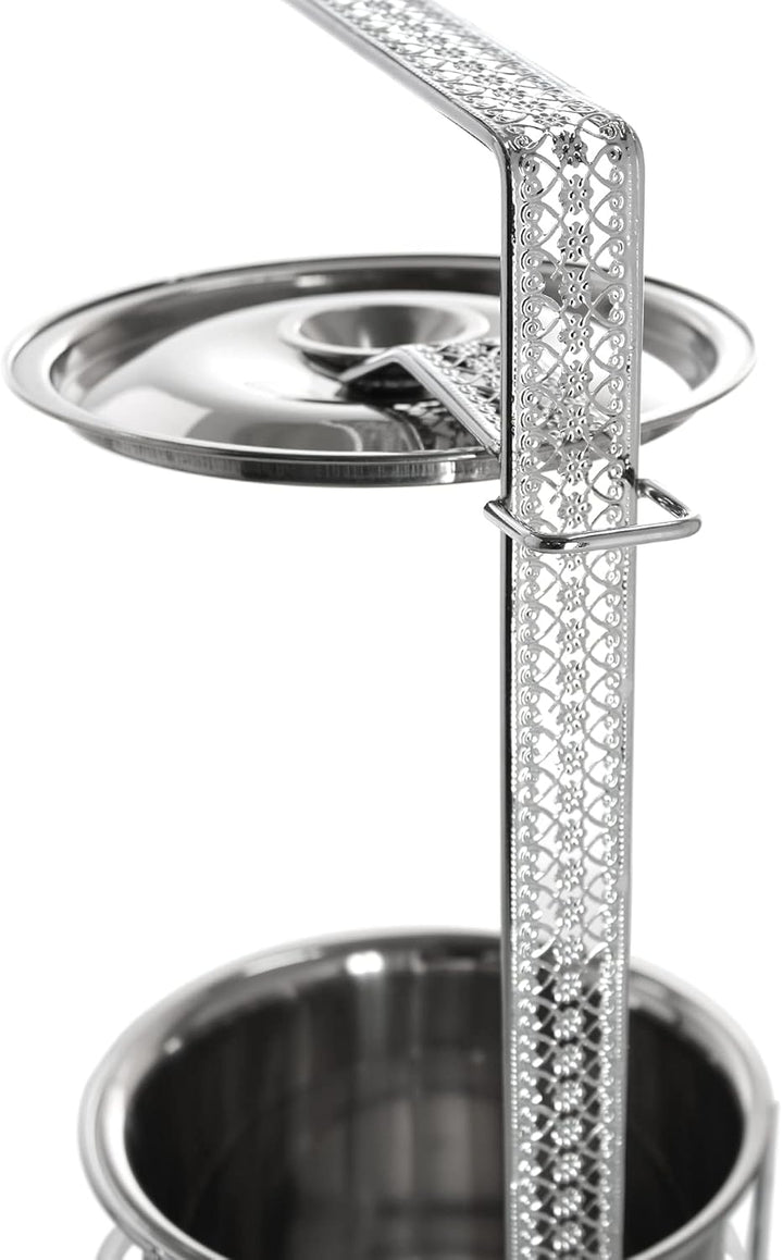 Kohlekorb Gross mit Zangen- und Deckelhalter