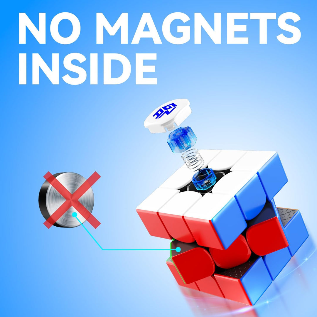 GAN 356RS Zauberwürfel Klassisch 3x3, Speed Cube Original mit IPG & GES+, Magic Cube Stickerlos, GAN